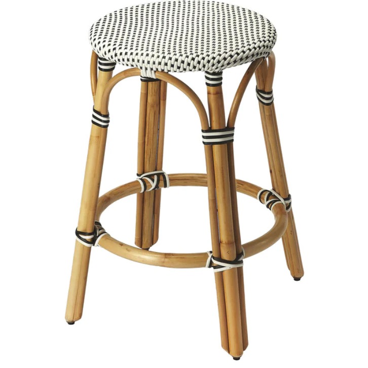 Looking For The Best Butler Tobias White Rattan Counter Stool | Bellovilla